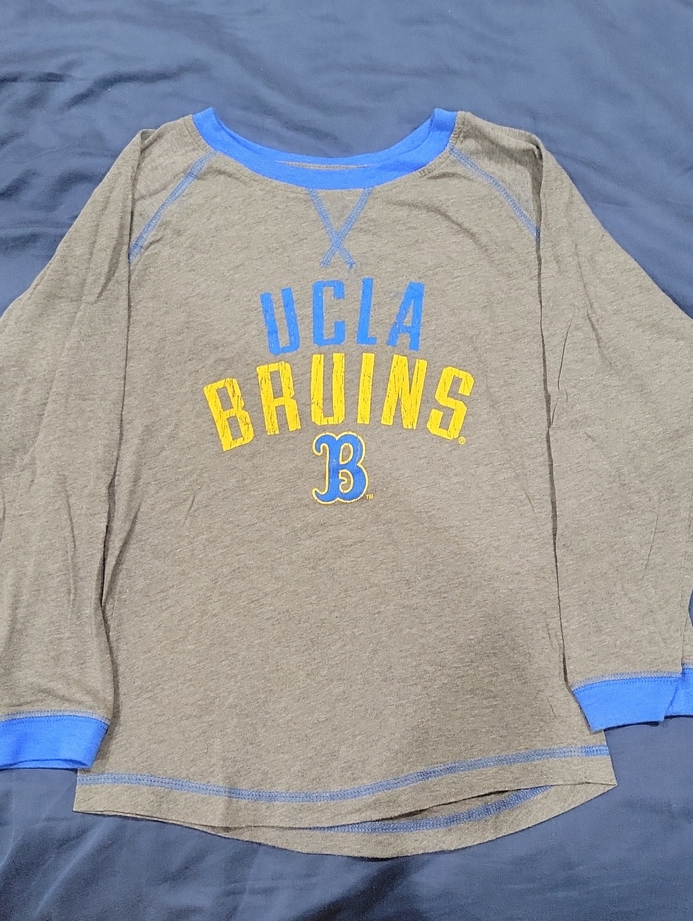 Rivalry Threads UCLA Bruins Gray Long-Sleeve Shirt with Blue & Yellow